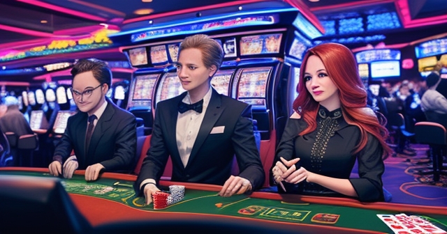 ภาพของคาสิโนออนไลน์ที่แสดงบรรยากาศการเล่นเกม