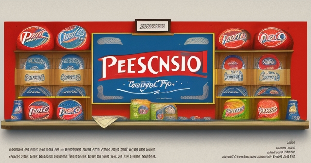 ตลาดที่คึกคักแสดงให้เห็นถึงสินค้าประเภทต่างๆ รวมถึงผลิตภัณฑ์ของ Pepsi