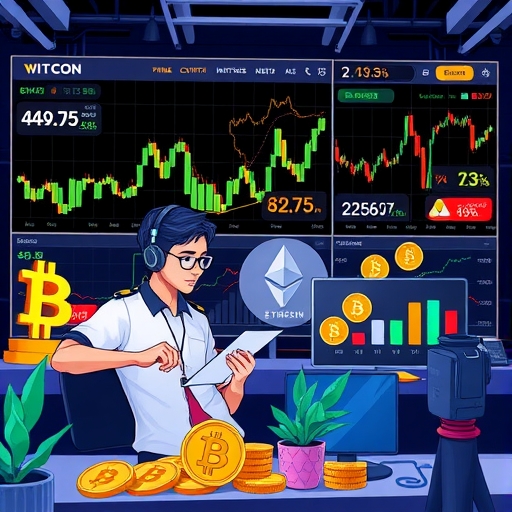 กราฟแสดงแนวโน้มราคาของ Bitcoin และ Ethereum ในตลาดคริปโต