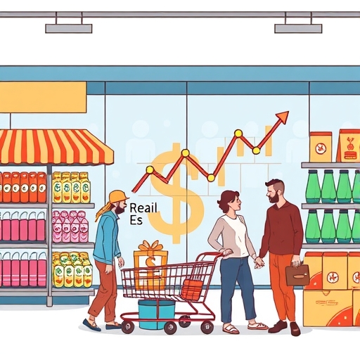 ภาพแสดงการวิเคราะห์ข้อมูล Core Retail Sales