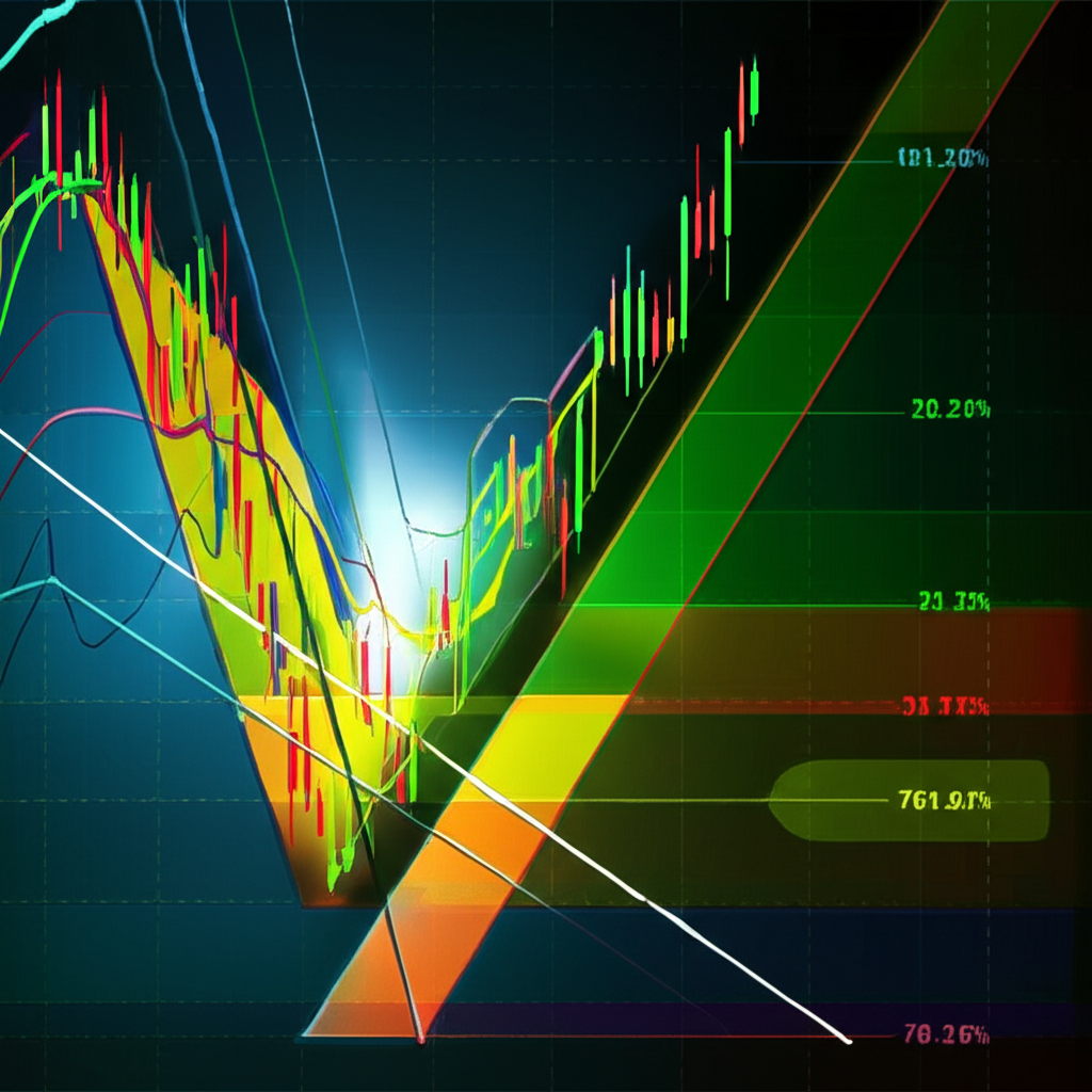 concept art of Fibonacci ratios in trading