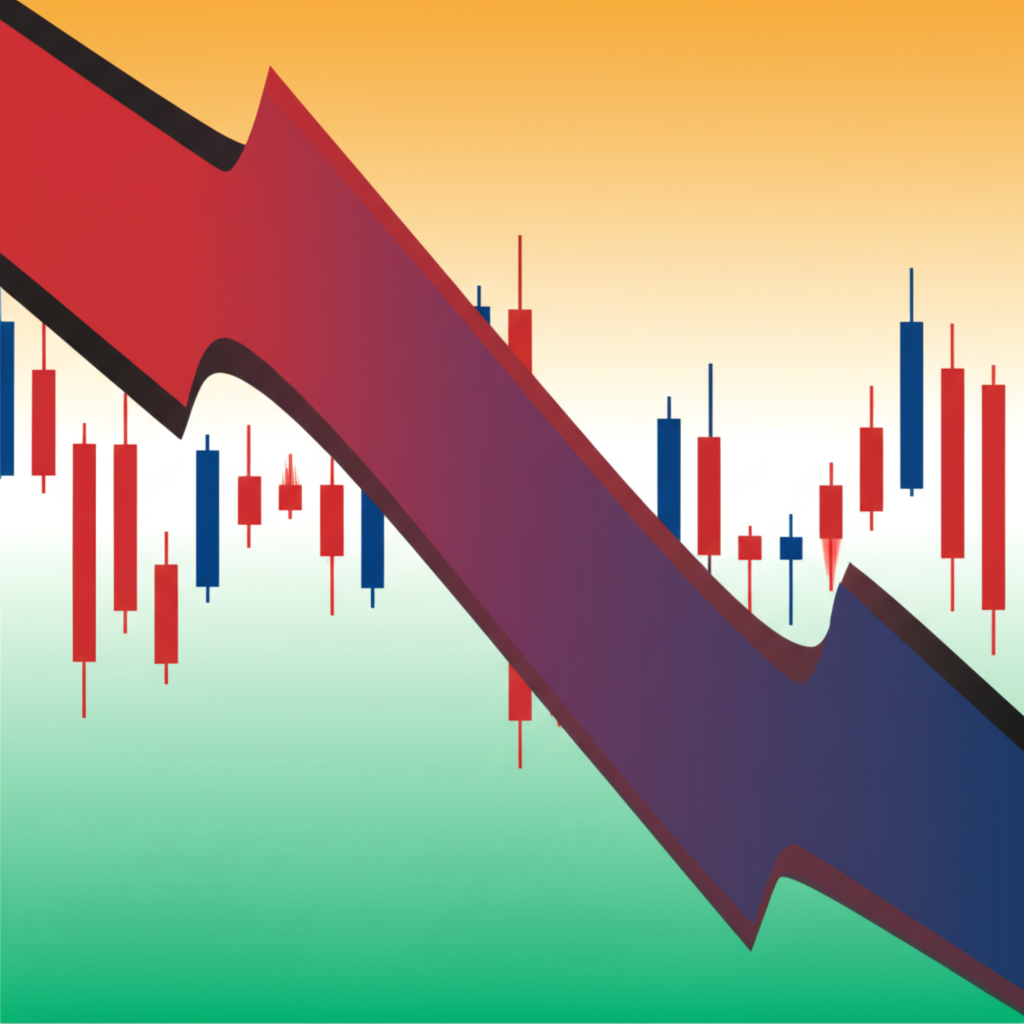 illustration of market divergence concept