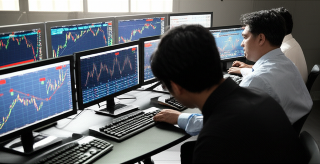 regular bullish and bearish divergence visualization