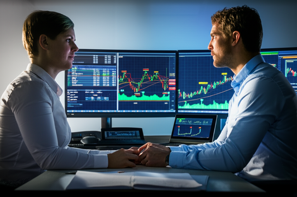 illustration of bullish divergence