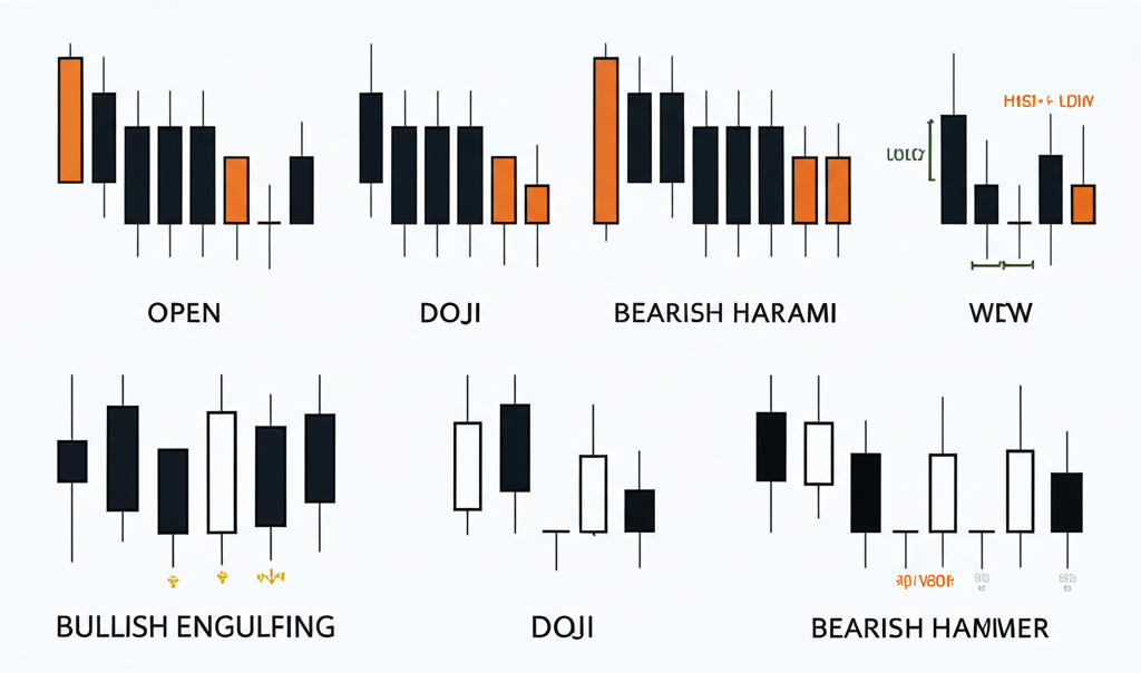 illustration of candlestick patterns