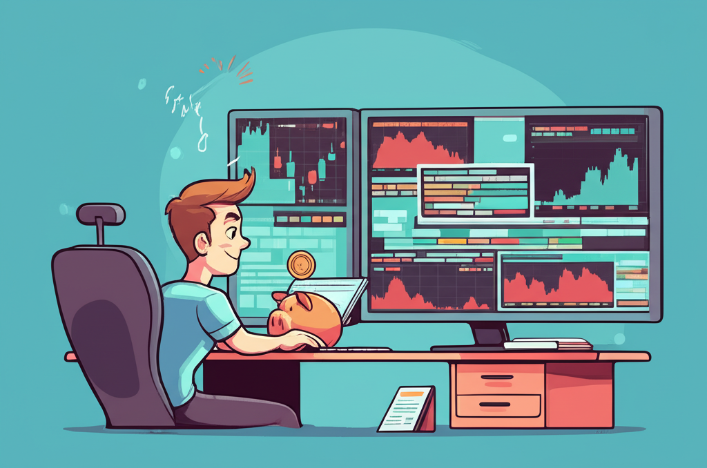 New trader practicing forex with cent account minimizing risk