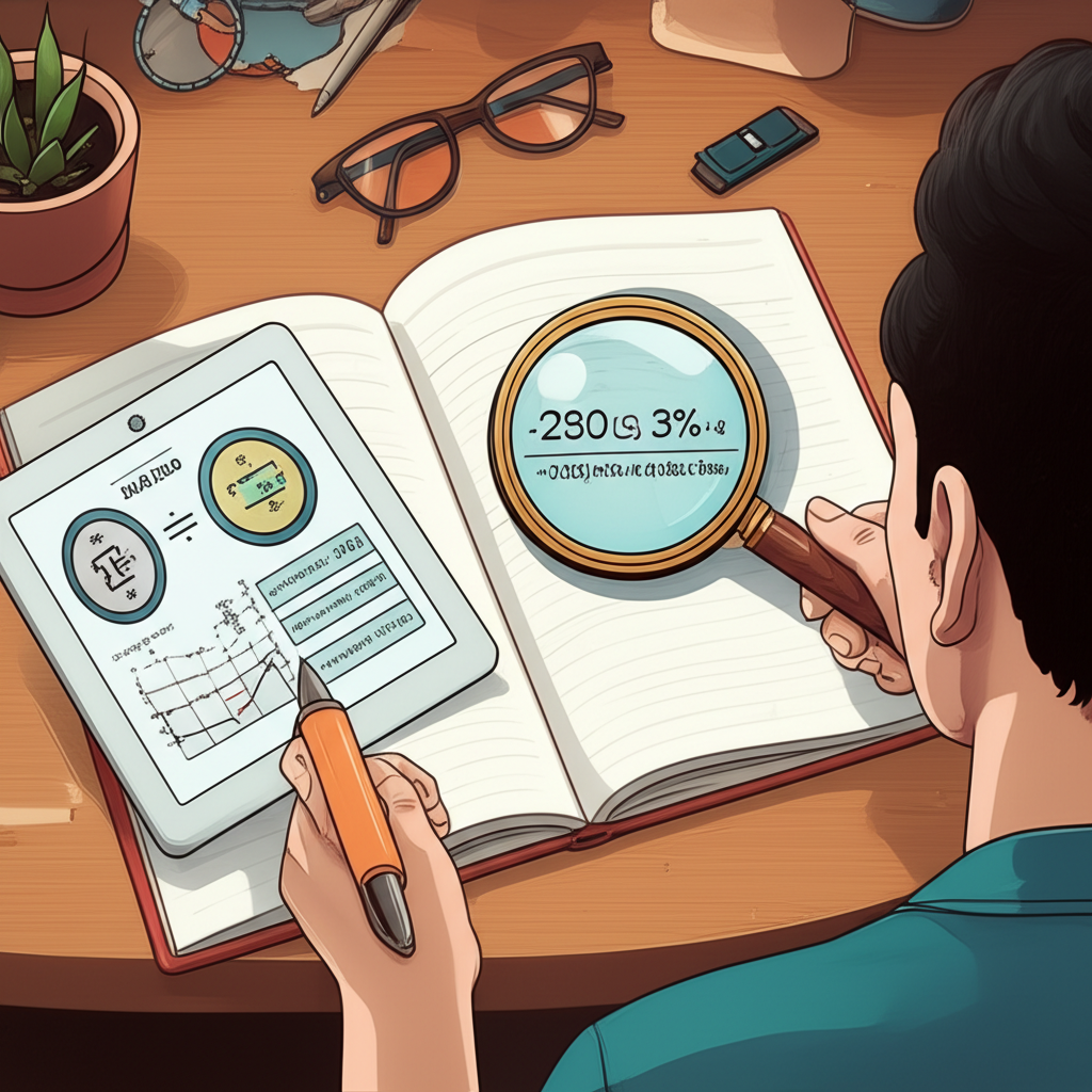 ภาพคนศึกษาพื้นฐาน Forex เช่น คู่เงิน pip lot และ leverage
