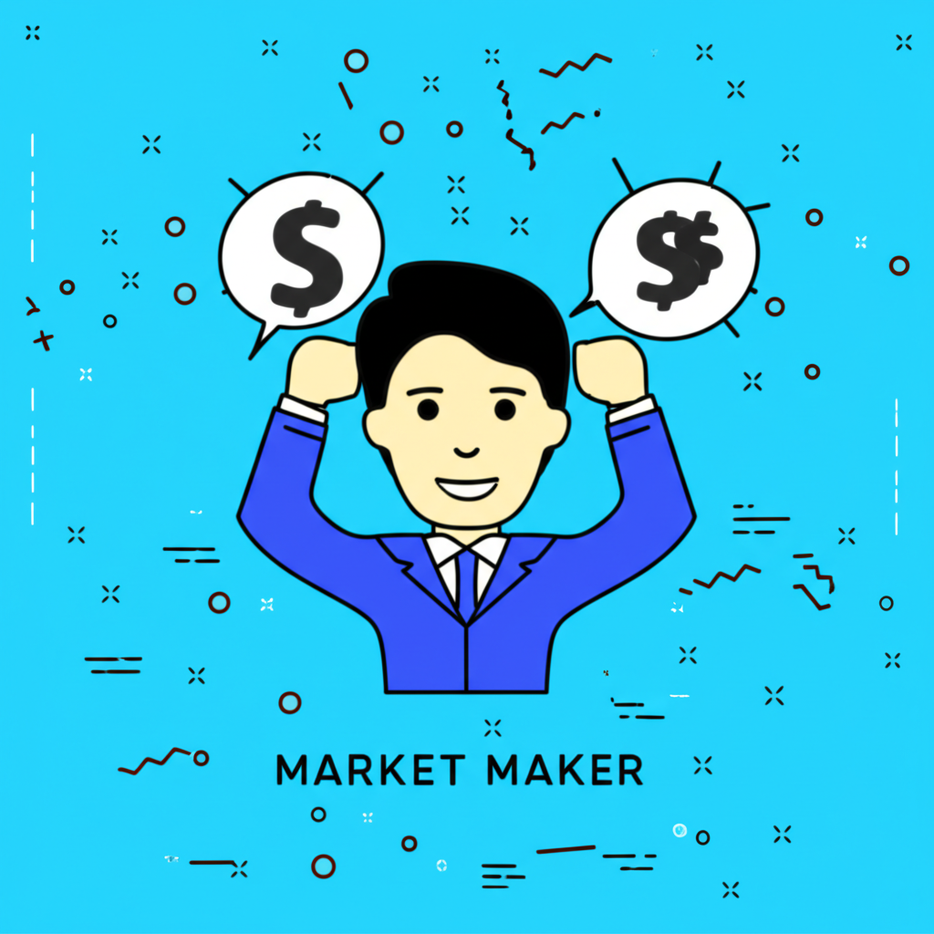ภาพประกอบ Market Maker สมดุลราคาซื้อและขายเพื่อการทำธุรกรรมที่ราบรื่นและราคาตลาดที่มั่นคง