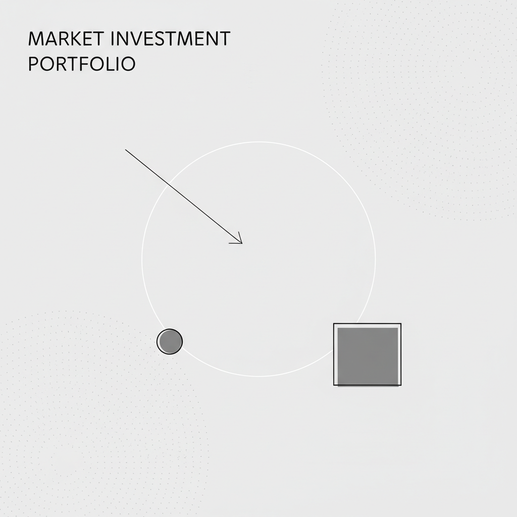 A minimalist investment portfolio with low fees and reduced emotional bias illustrating market efficiency