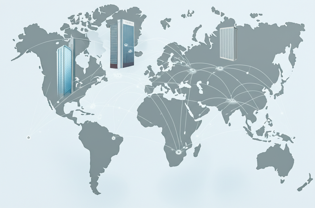 Hantec Group global offices with financial services and world map connections symbolizing stability