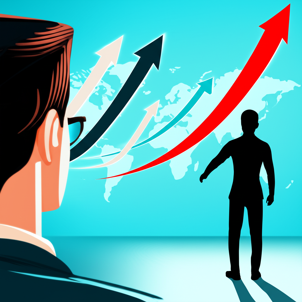 Thai investor exploring global stock opportunities on world map